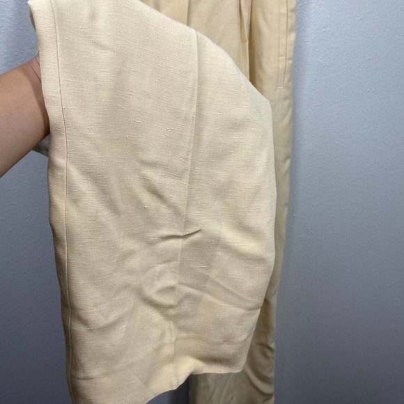 Sezane Yellow Women's Trousers - Picture 9 of 12